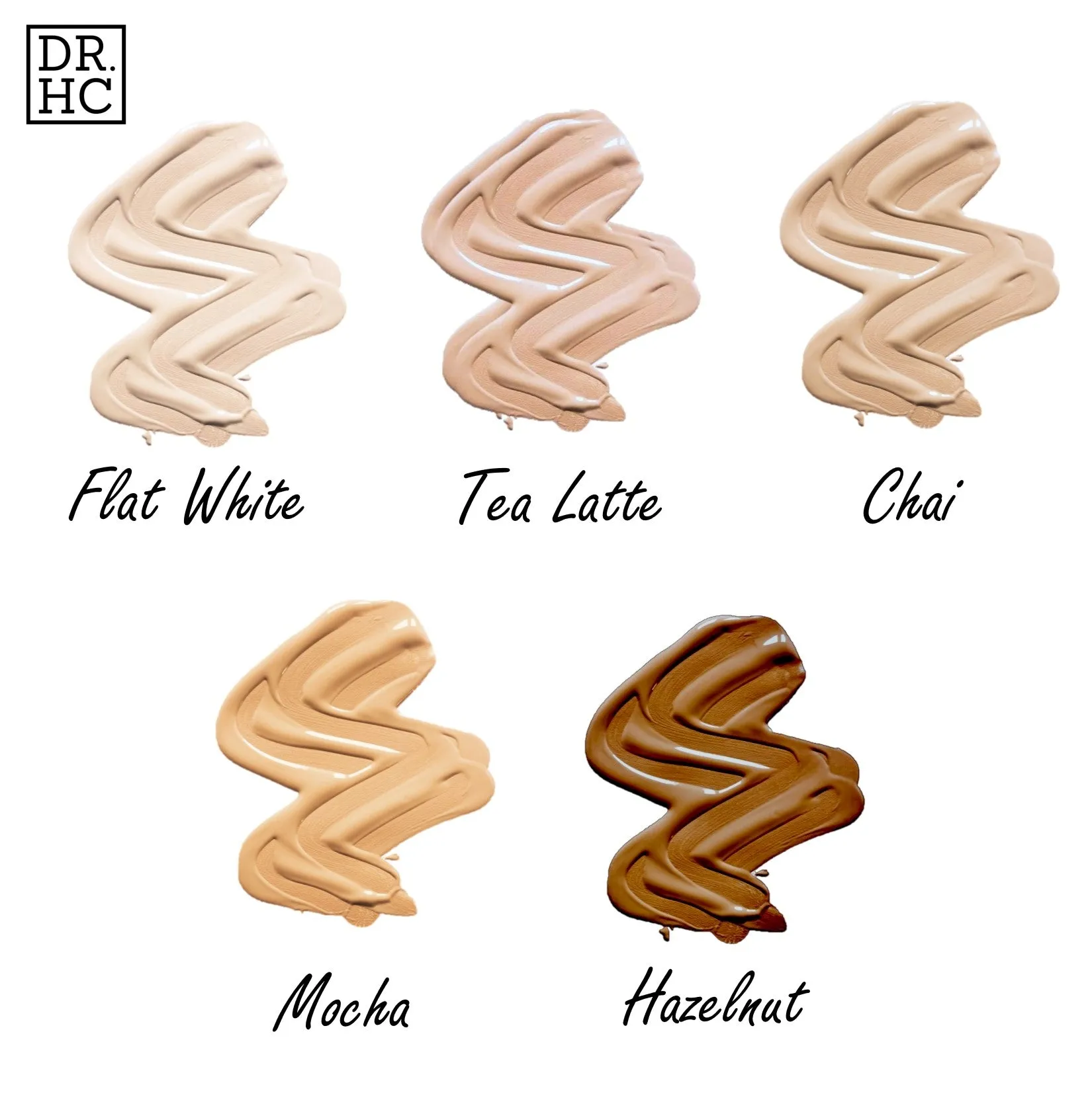 DR.HC Flawless Supreme CC 6 in 1 Nourishing Cream Foundation (5 Shades) (30g, 1oz.) (Natural UV Care, Skin brightening, Anti-acne, Anti-aging...)