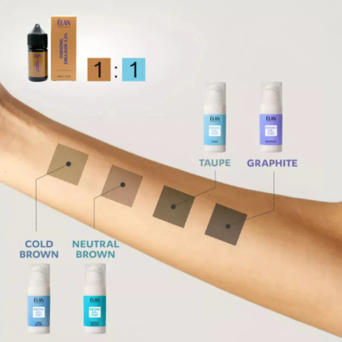 ÉLAN Brow Gel Tint Cold Blond