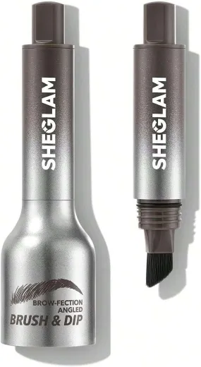 SHEGLAM SHE GLAM Brow-Fection Angled Brush & Dip- Espresso Hair-Like Strokes Liquid Eyebrow Gel Pen Easy To Color Long Lasting Quick Drying Natural Shaping Outlining Filling Eyebrow Makeup,1.2 ml
