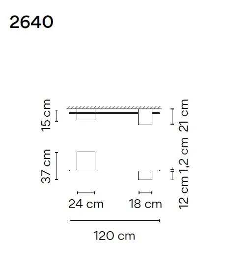 Structural Ceiling Lamp Comp Matt Cream Lacquer 2640